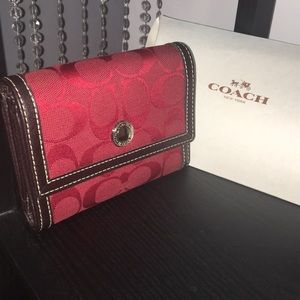 COACH trifold wallet